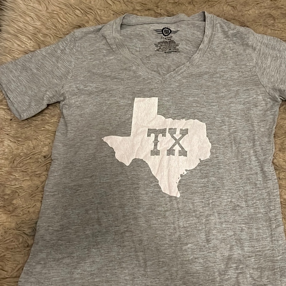 Grey Texas state shirt